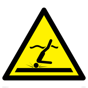 W048 Warning: Shallow water (diving)